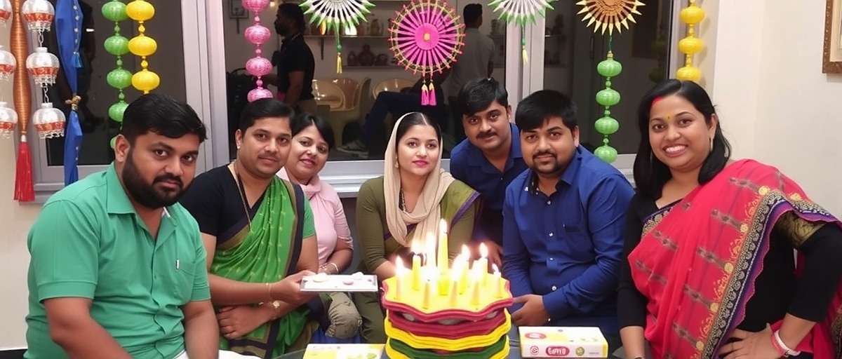 Diwali Dhamaka Volley community celebration in India Indian fans celebrating Diwali Dhamaka Volley tournament win with traditional sweets and decorations